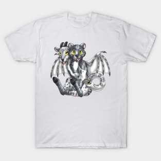 Chimera Cubs: Grey Bicolor Tabby T-Shirt